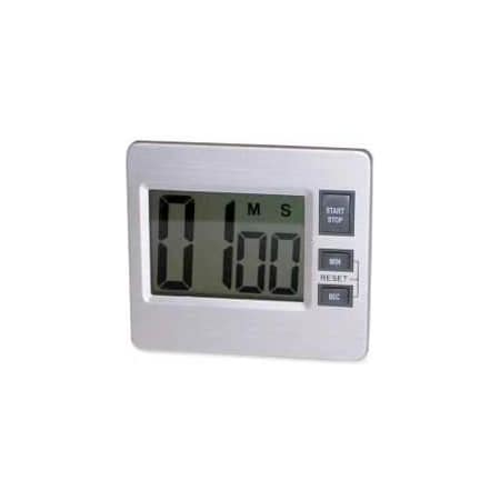 Tatco Tatco Desktop Digital Timer, Silver/Black 52410